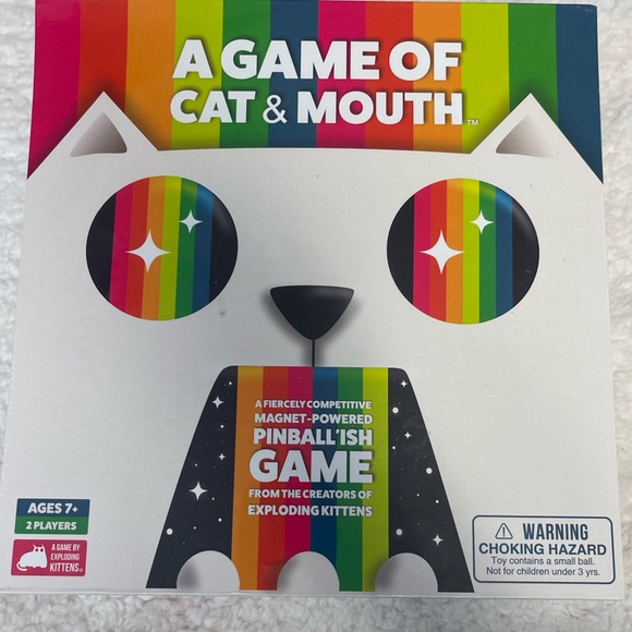 A Game Of Cat & Mouth- Magnet Powered Pinball’ish Game of Exploding Kittens NEW - Picture 1 of 4